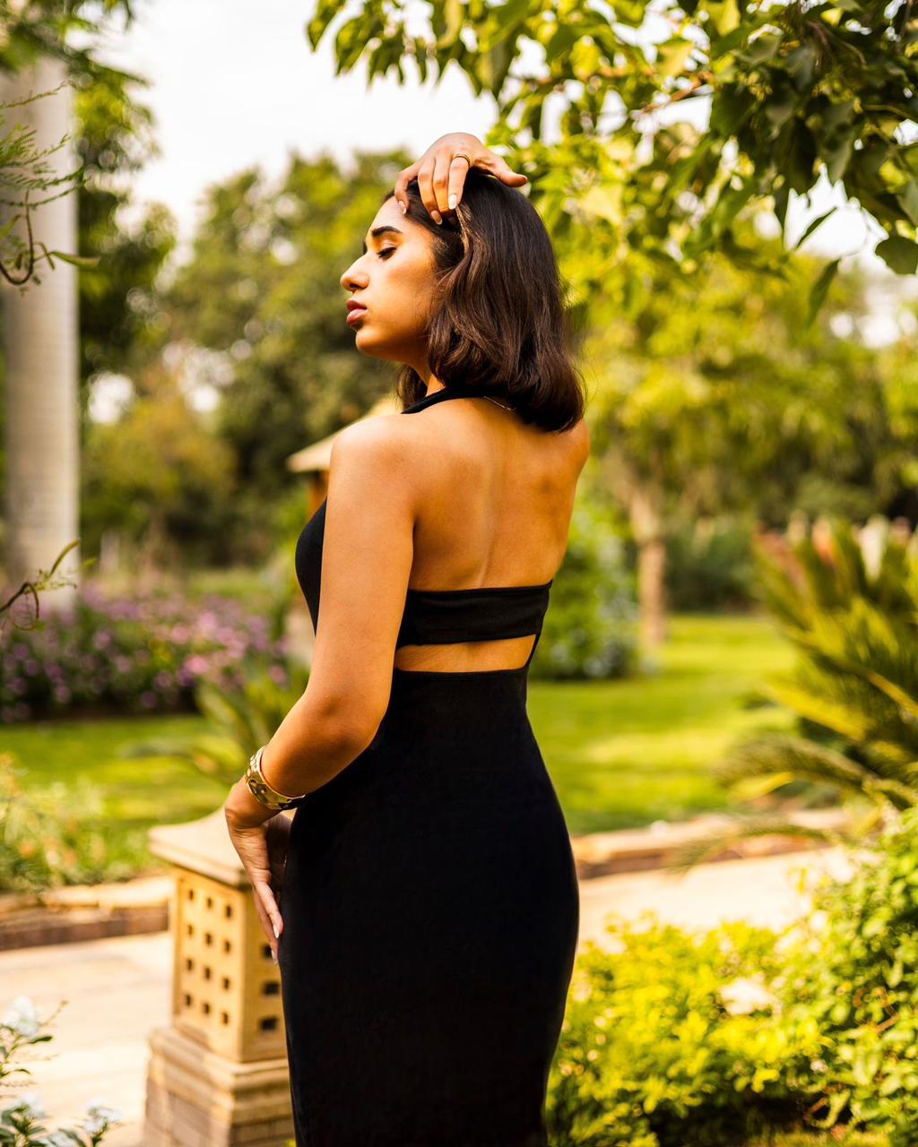 Halter neck dress